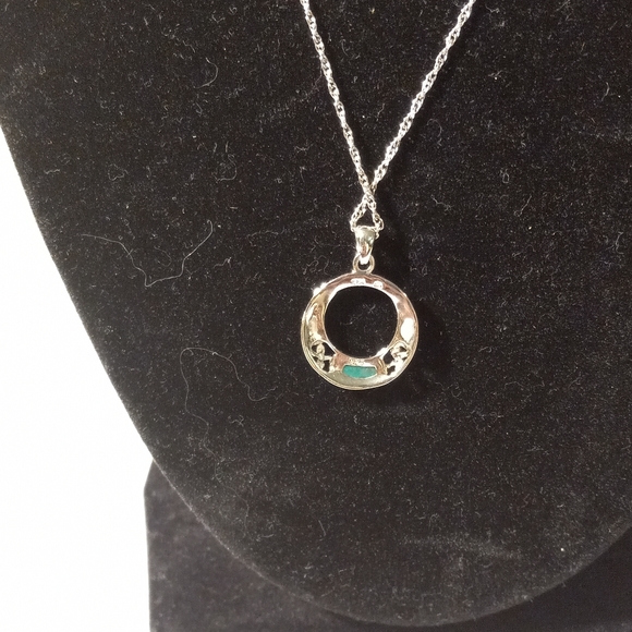 Sterling Silver 925 Open Hope Necklace - Picture 4 of 12